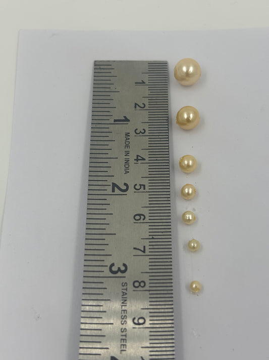 10 mm golden shade moti (double coating)