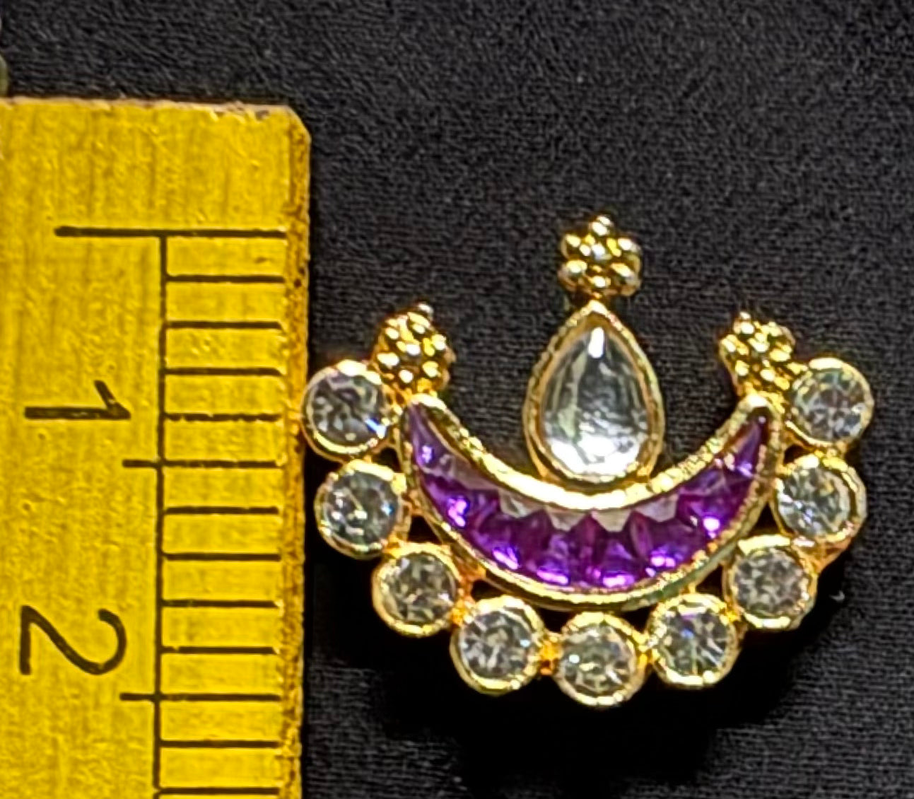 CHANDRA AD STONES PURPLE COLOR