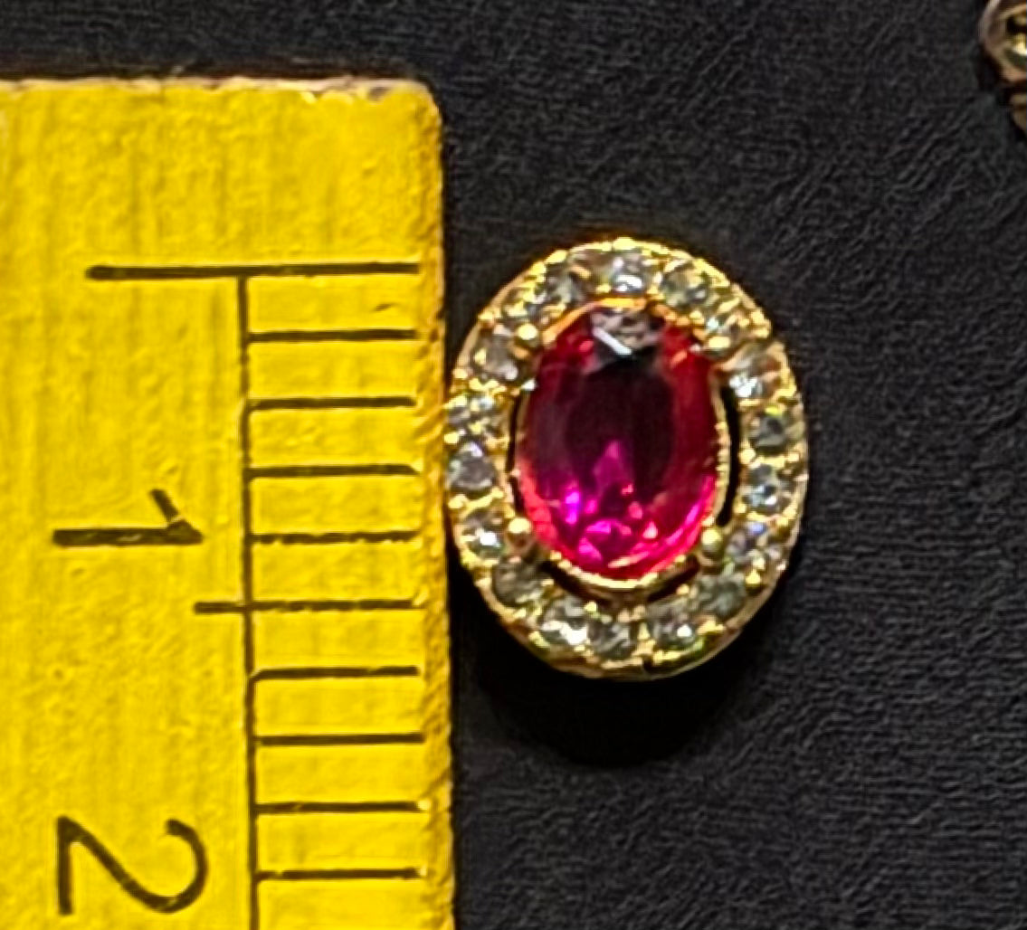 AD PENDANT RED COLOR OVAL