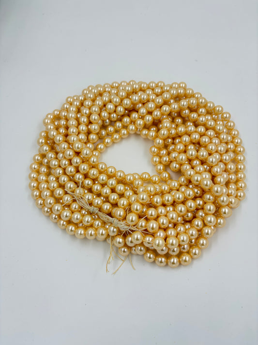 10 mm golden shade moti (double coating)