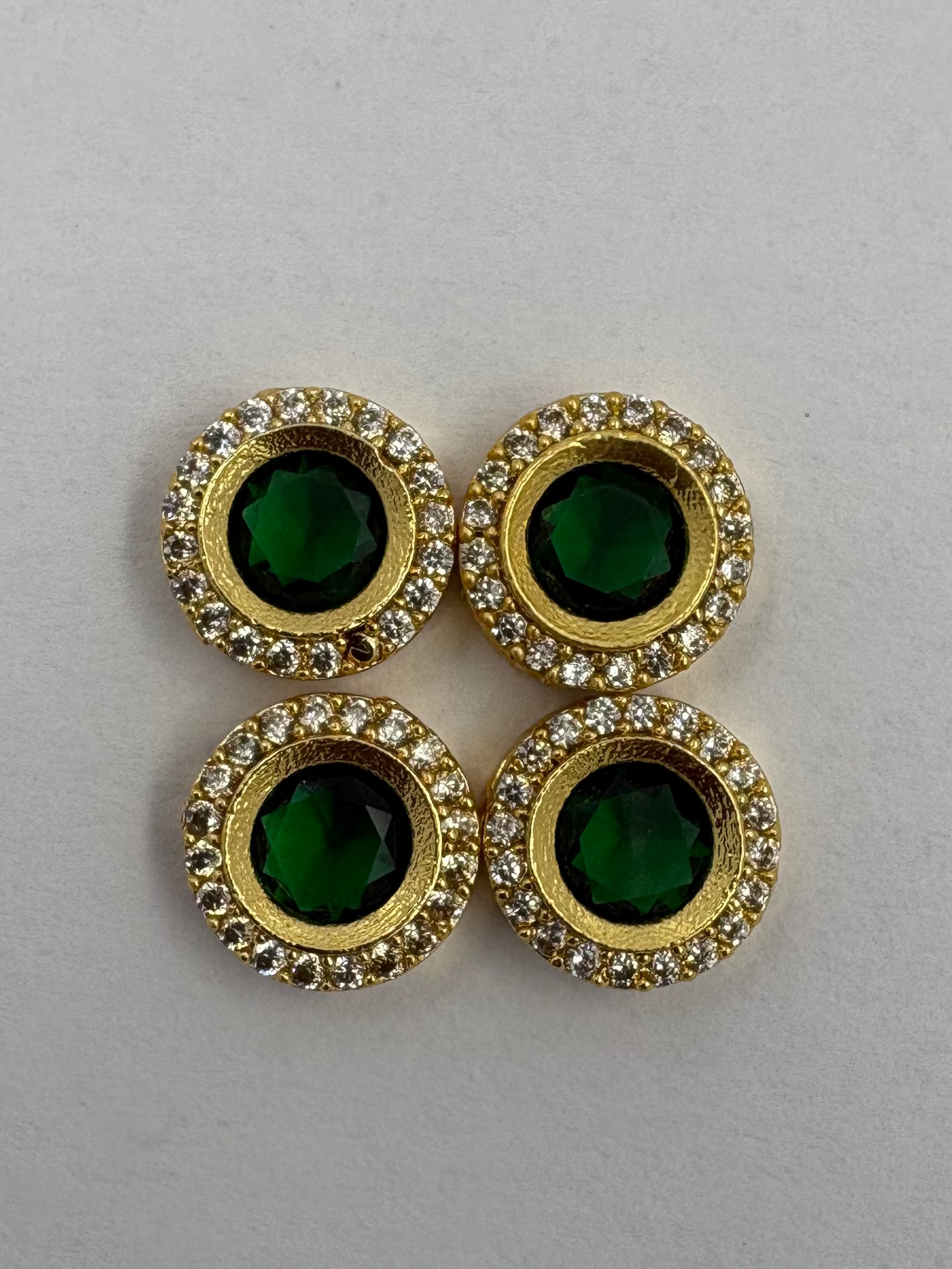 AD circle stone green color