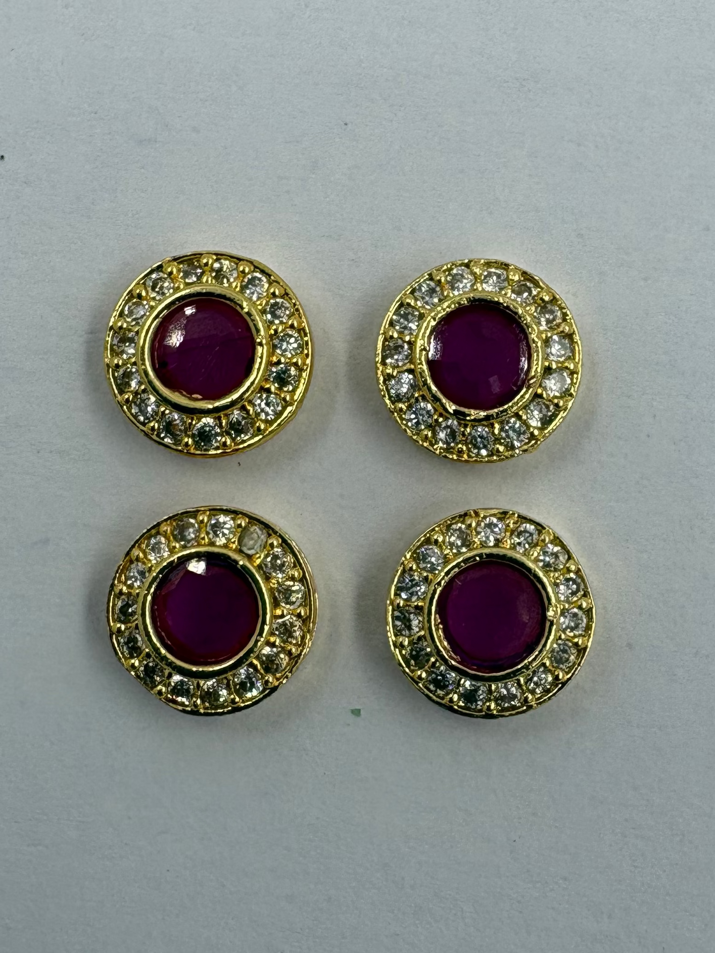 AD circle stone red color (small)