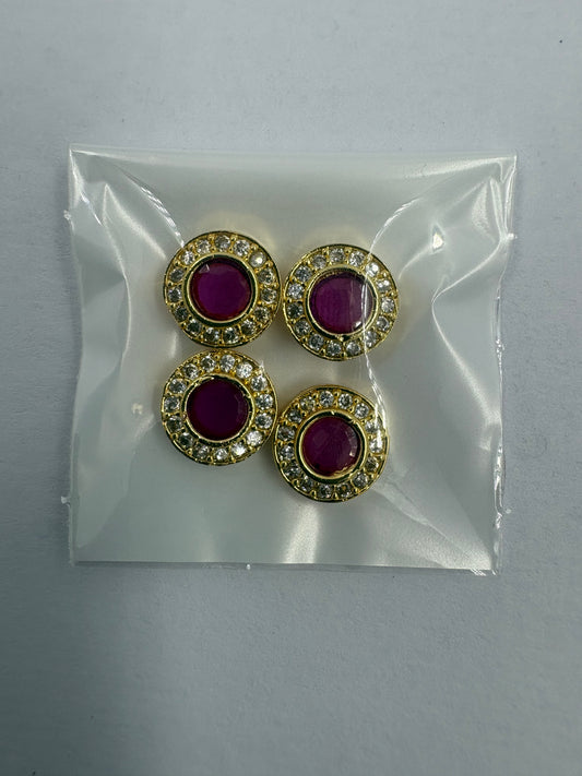 AD circle stone red color (big)