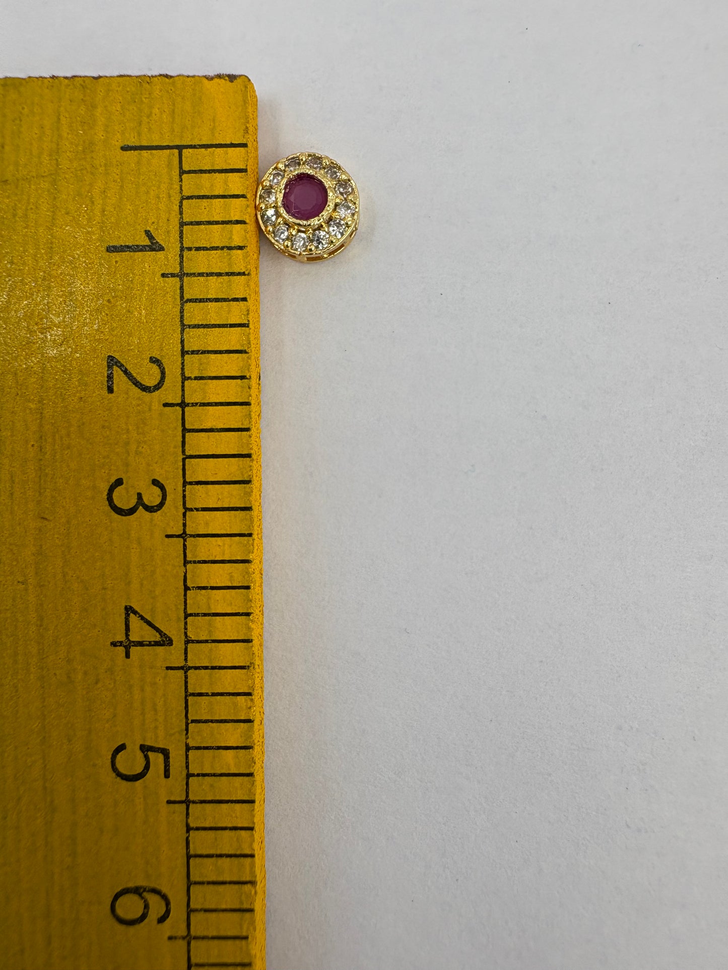 AD circle stone red color (small)
