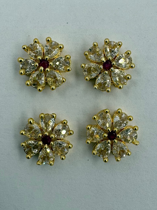 AD flower white/red color