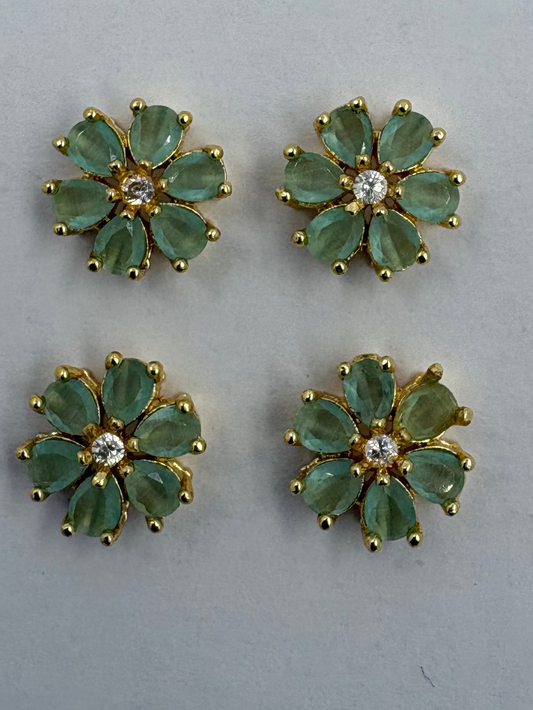 AD flower light green/white