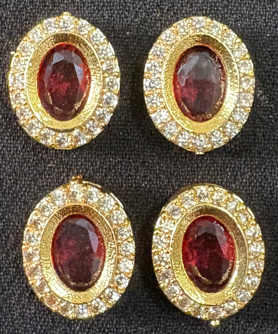 AD oval shape red color stone