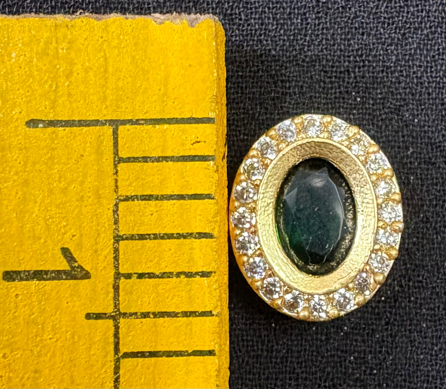 AD oval shape green color stone