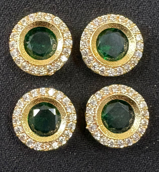AD circle green color stone