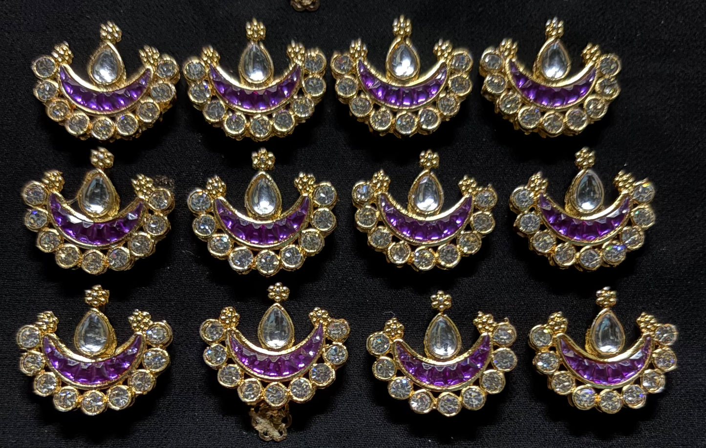 CHANDRA AD STONES PURPLE COLOR