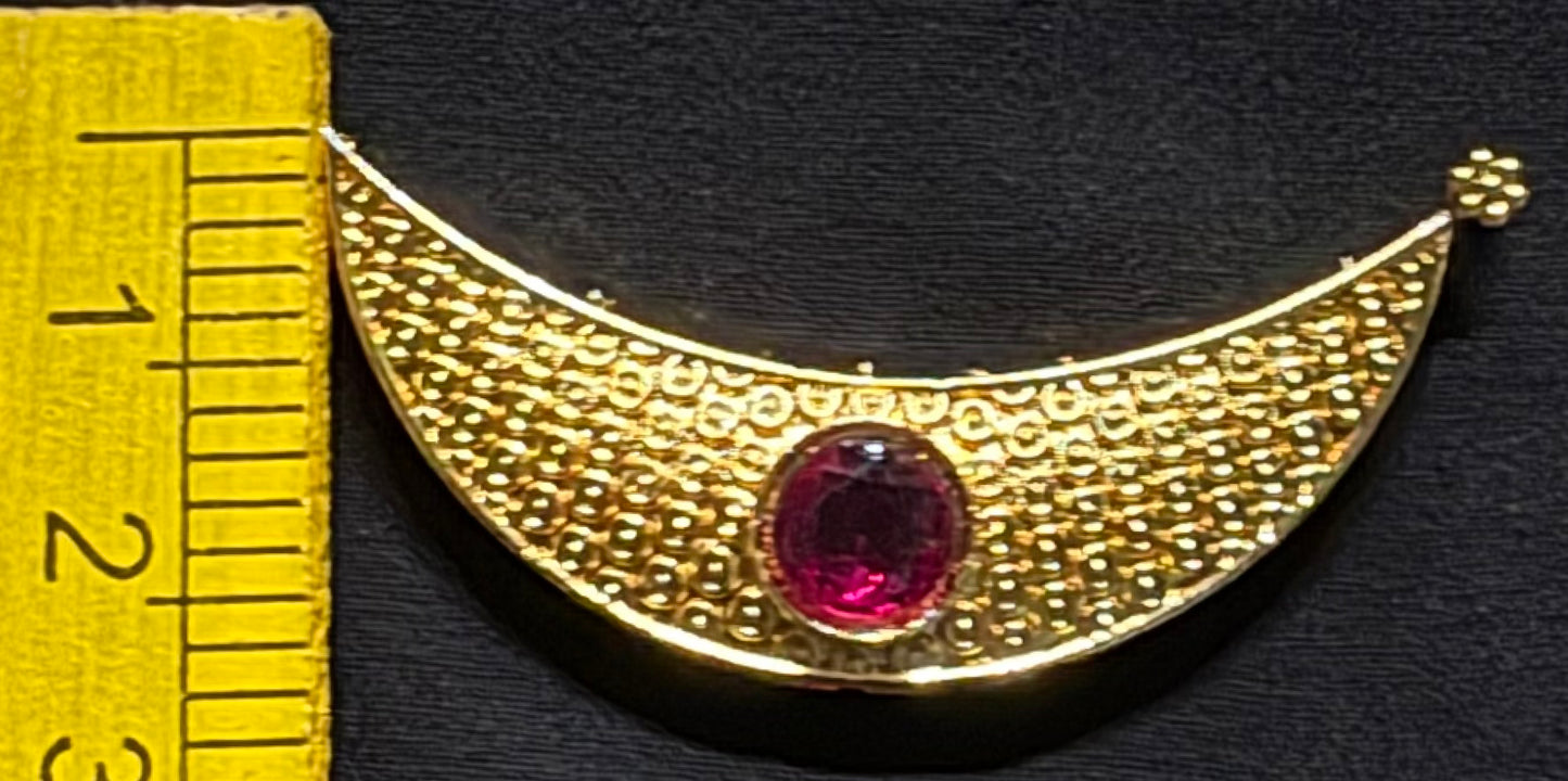 BIG CHANDRA WITH RED STONE