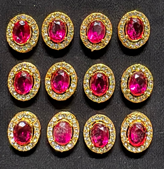 AD PENDANT RED COLOR OVAL